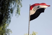 پرچم سوریه در شهرک کفرالعوامید برافراشته شد