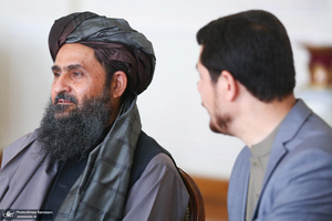 دیدار معاون اقتصادی نخست وزیر حکومت موقت افغانستان با وزیر امور خارجه