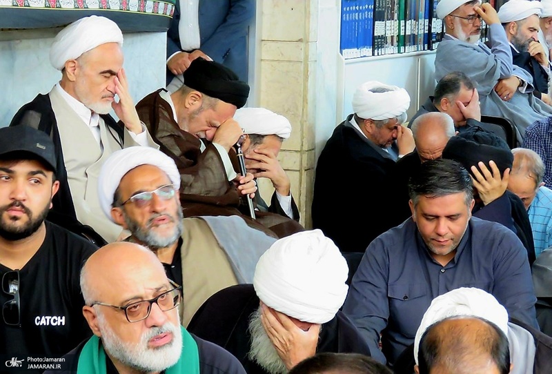مراسم عزاداری ۲۸ صفر در دفتر آیت الله العظمی صانعی (ره)