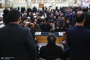 مراسم تشییع و خاکسپاری آیت الله موسوی بجنوردی (ره) -1