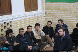 مدیرکل ارشاد و جمعی از اهالی رسانه قم با سید علی خمینی دیدار کردند