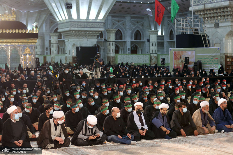 مراسم عزاداری شب عاشورای حسینی (ع) در حرم امام خمینی (س)