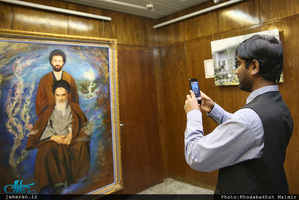 بازدید جمعی از دانشجویان زبان فارسی از کشورهای هند، پاکستان ،عراق ، سودان،مالزی از بیت امام در جماران