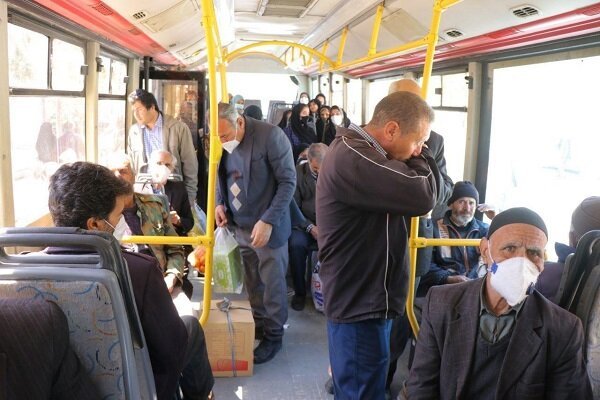 کاهش خطوط اتوبوسرانی مشهد در صورت ماسک نزدن شهروندان