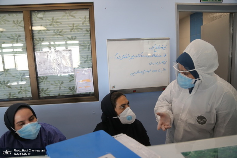 بخش کرونای بیمارستان فرقانی قم