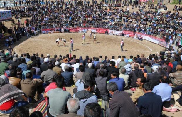 مسابقات کشتی باچوخه قهرمانی کشور در فیروزه آغاز شد