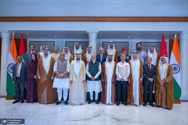 ولیعهد دبی به هند رفت + عکس ها