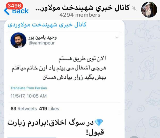 کنایه مولاوردی به وحید یامین پور