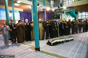 مراسم تشییع حجت الاسلام و المسلمین علی اصغر سعادتی در حسینیه جماران