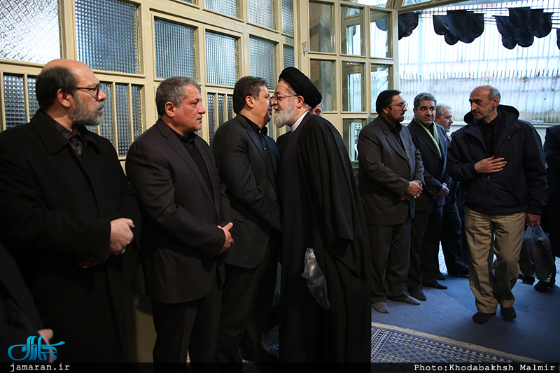 مراسم وداع با پیکر آیت الله هاشمی رفسنجانی(ره) در حسینیه جماران-5