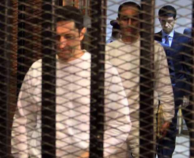 پسران حسنی مبارک بازداشت شدند