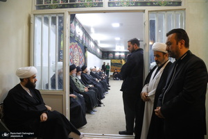 عزاداری شهادت حضرت فاطمه (س) در بیت آیت الله دوستی زنجانی‎