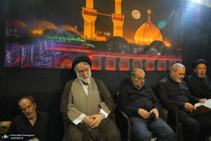 مراسم عزاداری دهه اول ماه صفر در بیت مرحوم آیت الله شاه آبادی‎