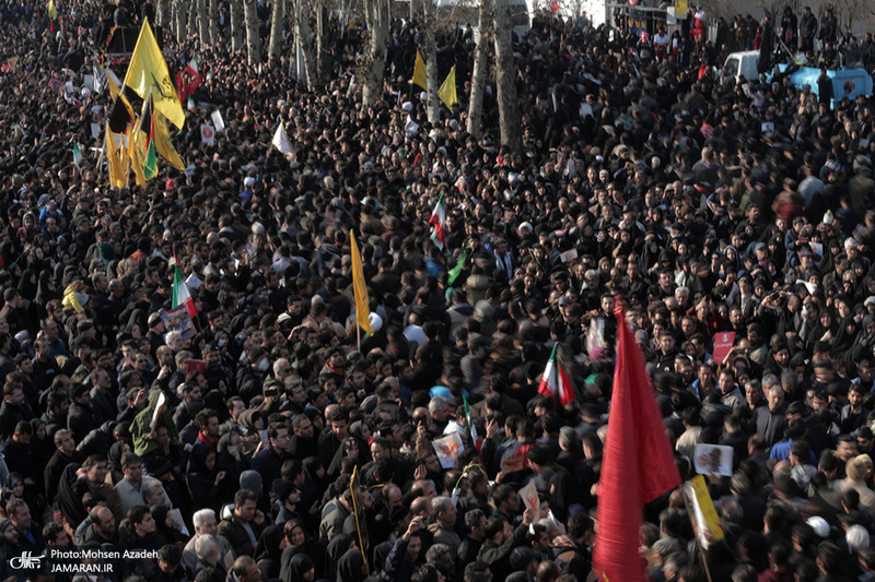 حضور میلیون ها تهرانی در تشییع پیکر مطهر سردار قاسم سلیمانی - 8
