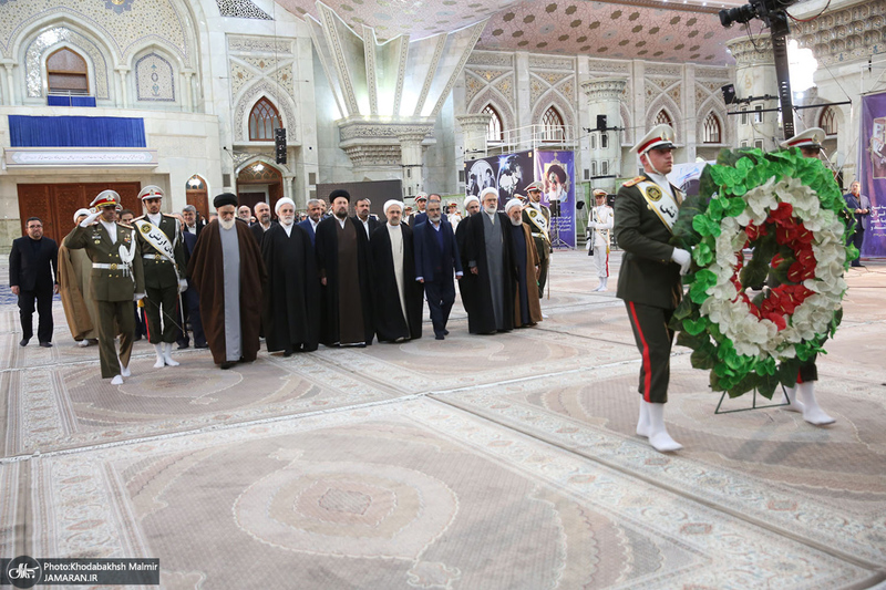 تجدید میثاق رئیس قوه قضائیه و مسئولان عالی قضایی با آرمان‌های حضرت امام خمینی (س)