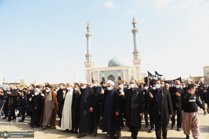 عزاداری خادمین حرم کریمه اهل بیت در روز شهادت امام رضا(ع)