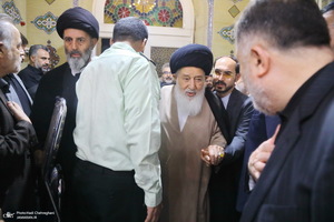 مراسم ختم مادر همسر آیت الله محمدجواد فاضل لنکرانی
