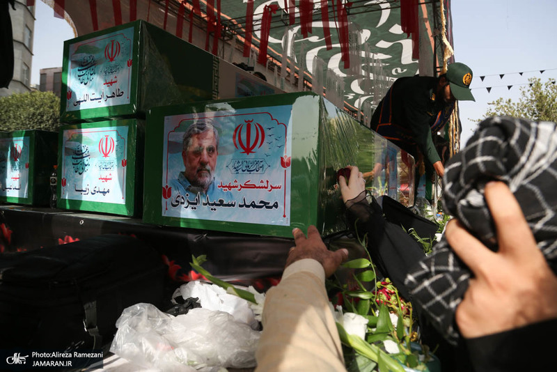 مراسم تشییع شهدای جنگ تحمیلی رژیم صهیونیستی در تهران-2