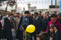 حضور سیدعلی خمینی در 22 بهمن 1404 قم