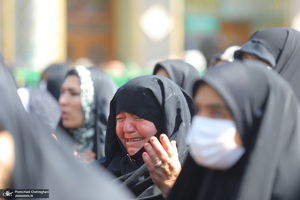 دسته عزاداری خادمین حرم حضرت معصومه (س) در روز شهادت امام رضا (ع)