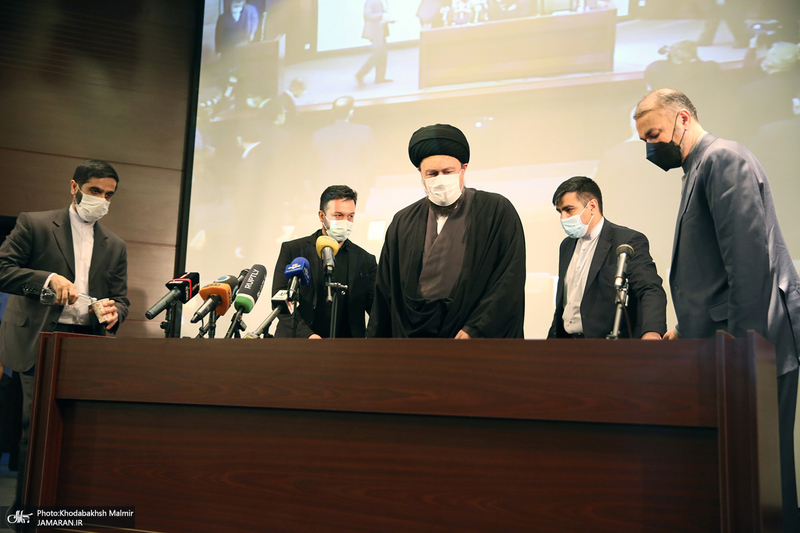 دیدار امیرعبداللهیان و معاونین وزارت امور خارجه با سید حسن خمینی