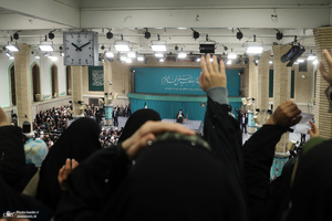 دیدار هزاران نفر از مردم آذربایجان شرقی با رهبر معظم انقلاب