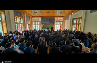 سخنرانی سید حسن خمینی در کتابخانه یادگار امام در شهر اسکردو مرکز ایالت بلتستان پاکستان