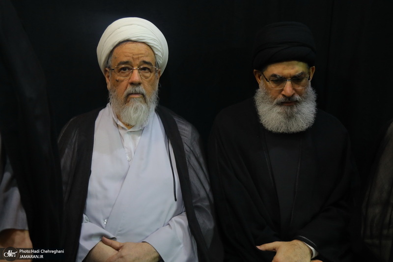 مراسم چهلمین روز تدفین رهبر شهید در دفتر آیت الله العظمی سیستانی در قم