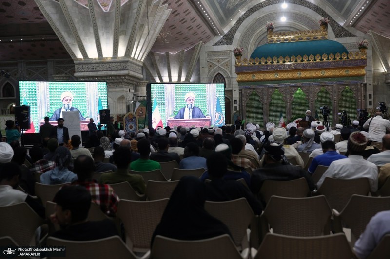 تجدید میثاق مهمانان سی و نهمین اجلاس وحدت اسلامی با آرمان‌های امام خمینی(س) -2