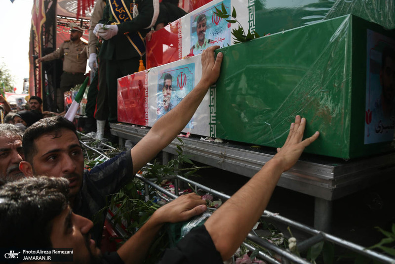 مراسم تشییع شهدای جنگ تحمیلی رژیم صهیونیستی در تهران-3