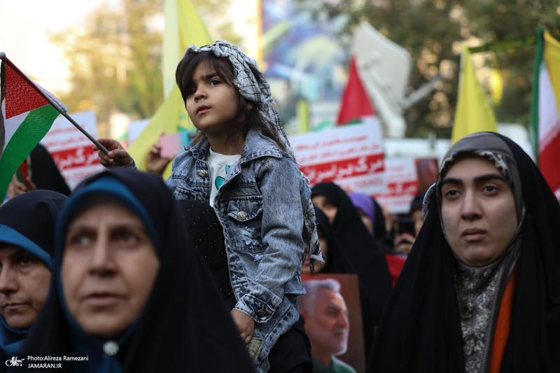 اجتماع دختران انقلاب در حمایت از جبهه مقاومت