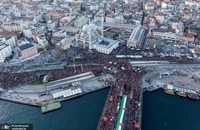 راهپیمایی هزاران نفر در استانبول در حمایت از غزه در روز سال نو (9)