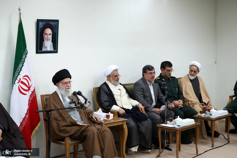 دیدار اعضای ستاد کنگره شهدای استان هرمزگان با رهبر معظم انقلاب