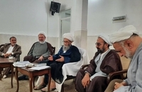 دیدار اعضای شورای سیاستگذاری همایش وکلای شرعی امام خمینی(س) با آیت‌الله دوستی زنجانی