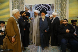 مراسم چهلمین روز درگذشت مرحوم آیت الله سید هادی سیستانی در قم‎