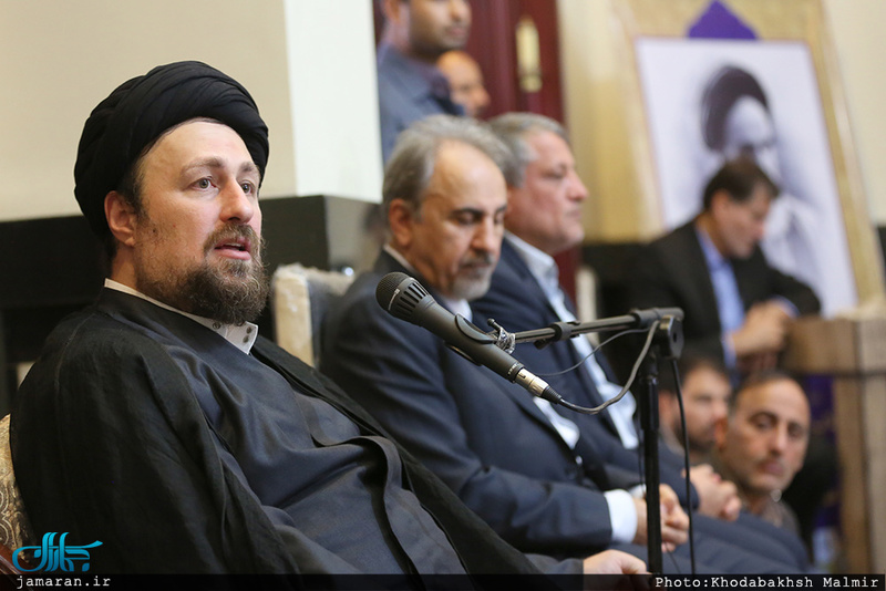 دیدار شهردار و اعضای شورای اسلامی شهر تهران با سید حسن خمینی