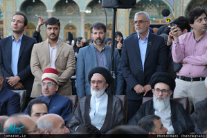  مراسم نقاره زنی در حرم مطهر کریمه اهل بیت(ع) 