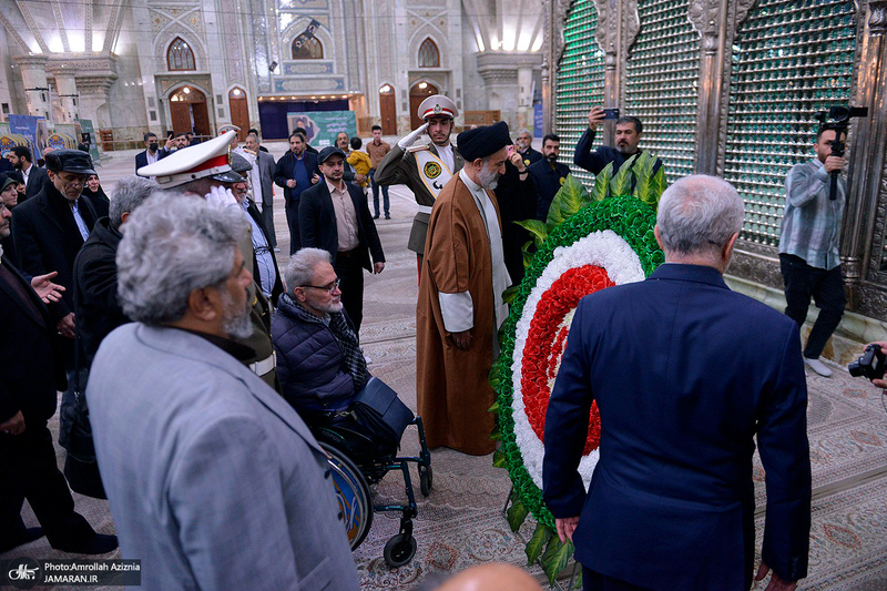 تجدید میثاق رئیس و مدیران ارشد بنیاد شهید و امور ایثارگران با آرمان‌های امام خمینی (س)