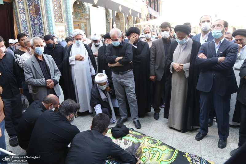 مراسم تشییع حجت الاسلام و المسلمین سید محمد جواد حسینی کاشانی(ره)