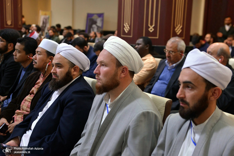 دیدار مهمانان سی و سومین کنفرانس وحدت اسلامی با سید حسن خمینی