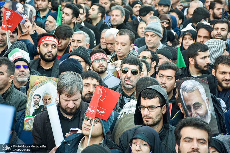  حضور میلیون ها تهرانی در تشییع پیکر مطهر سردار قاسم سلیمانی - 9 