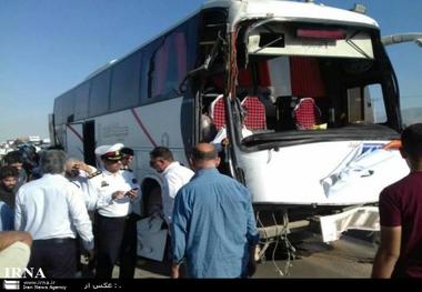 انحراف اتوبوس در محور نیشابور 18 مصدوم برجای گذاشت