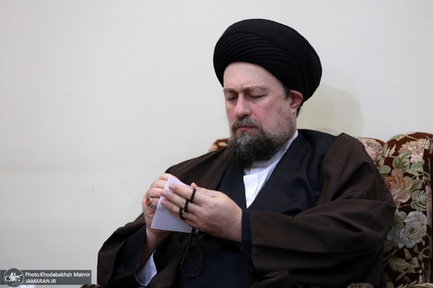 Seyyed Hassan Khomeini issues condolence message on passing of Ayatollah al-Sistani's wife