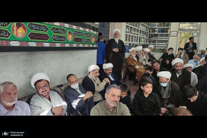 مراسم عزاداری شهادت امام صادق (ع)  در بیت آیت الله العظمی صانعی (ره)