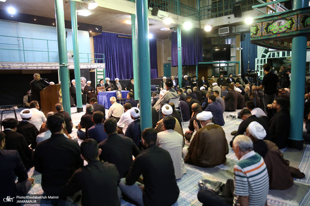 مراسم چهلمین روز درگذشت آیت الله حسن صانعی (ره) در حسینیه جماران