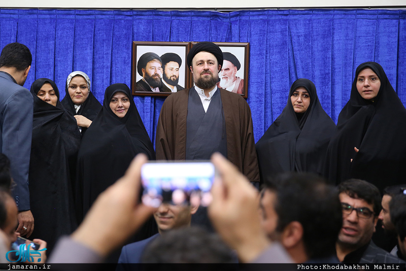 دیدارجمعی از فعالان ستادهای انتخاباتی دکتر روحانی با سید حسن خمینی