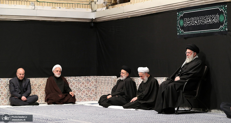 اولین شب مراسم عزاداری حضرت فاطمه‌زهرا (س) در حسینیه امام خمینی