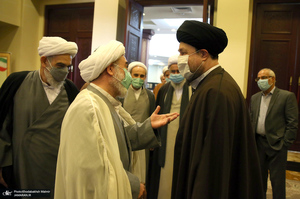 حاشیه تجدید میثاق هیأت رئیسه و اعضای مجلس خبرگان رهبری با آرمان های امام خمینی(س)