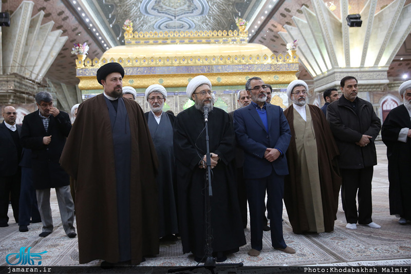 تجدید میثاق رئیس قوه قضائیه و مسئولان عالی قضایی با آرمان‌های امام خمینی(س) 