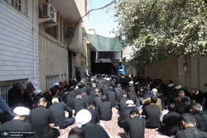 دسته عزاداری شهادت امام عسکری (ع) با حضور آیت‌الله العظمی وحید خراسانی